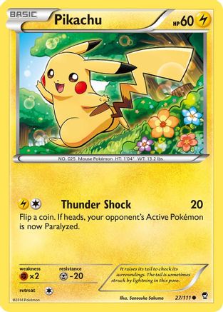 Pikachu 027 XY Furious Fists - Common