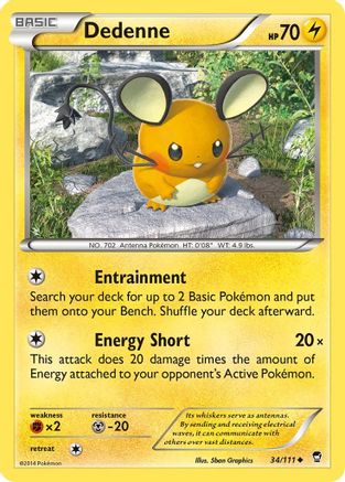 Dedenne 034 XY Furious Fists - Uncommon