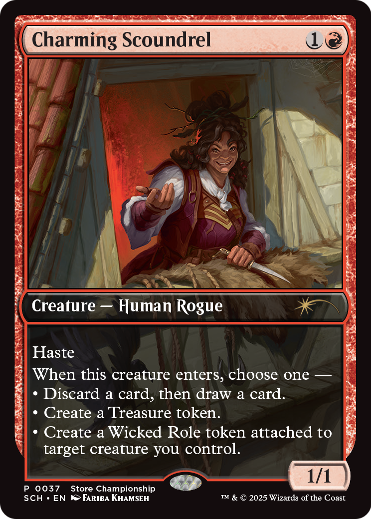 Charming Scoundrel (GAME-037) - Game Day & Store Championship Promos