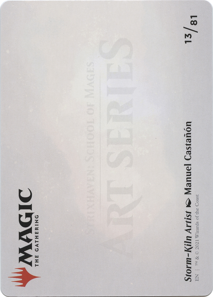 Storm-Kiln Artist // Storm-Kiln Artist (ASTX-013) - Strixhaven Art Series (Borderless)