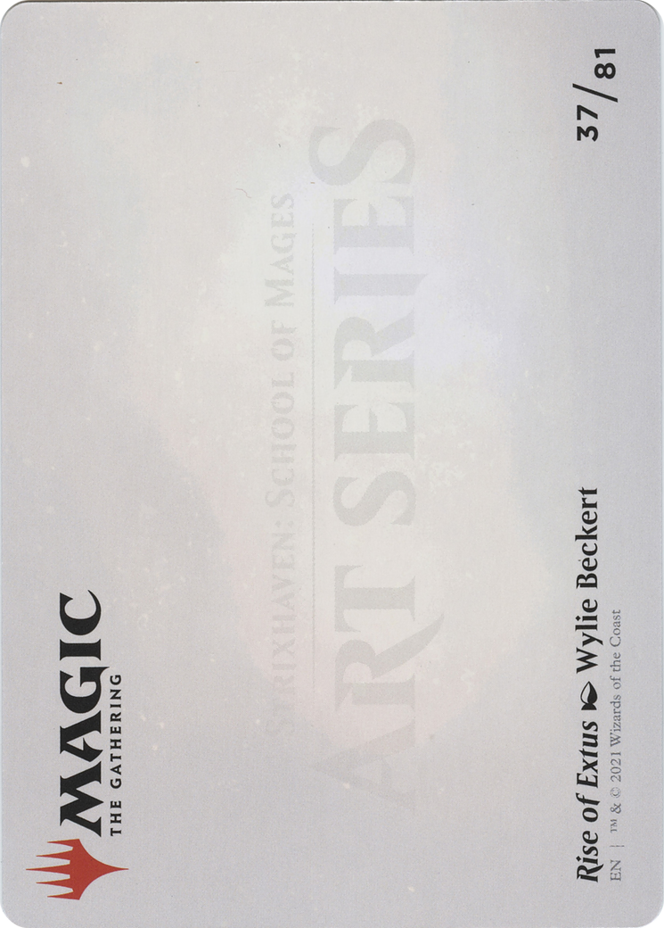 Rise of Extus // Rise of Extus (ASTX-037) - Strixhaven Art Series (Borderless) Foil