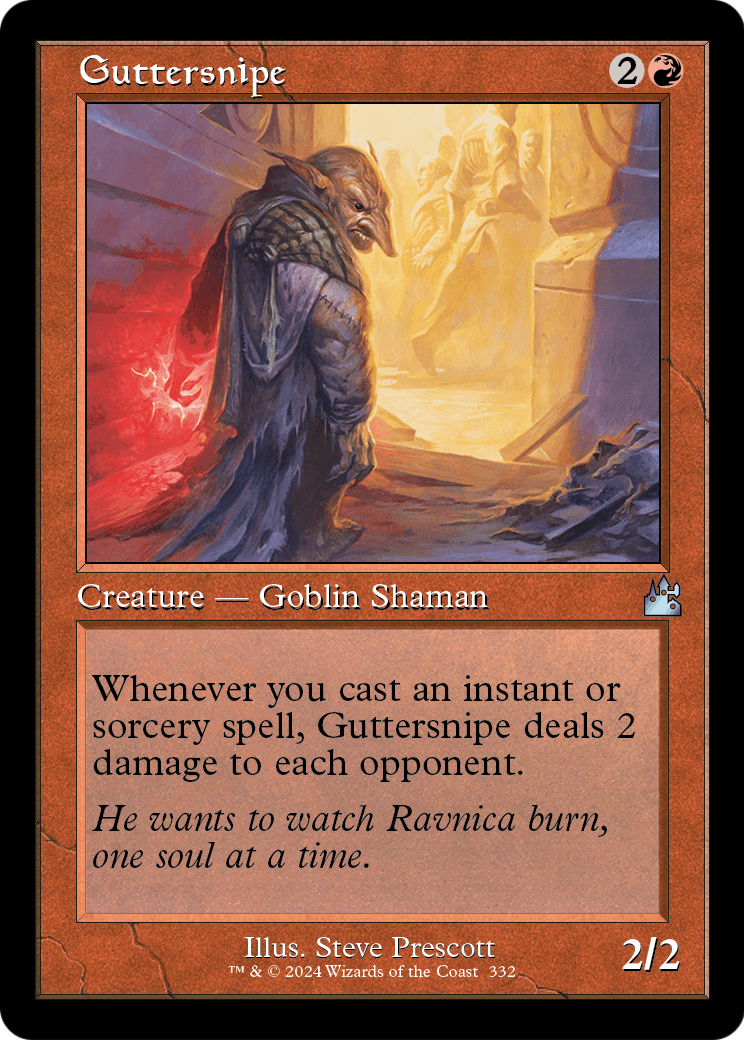 Guttersnipe (Retro Frame) (RVR-332) - Ravnica Remastered Foil