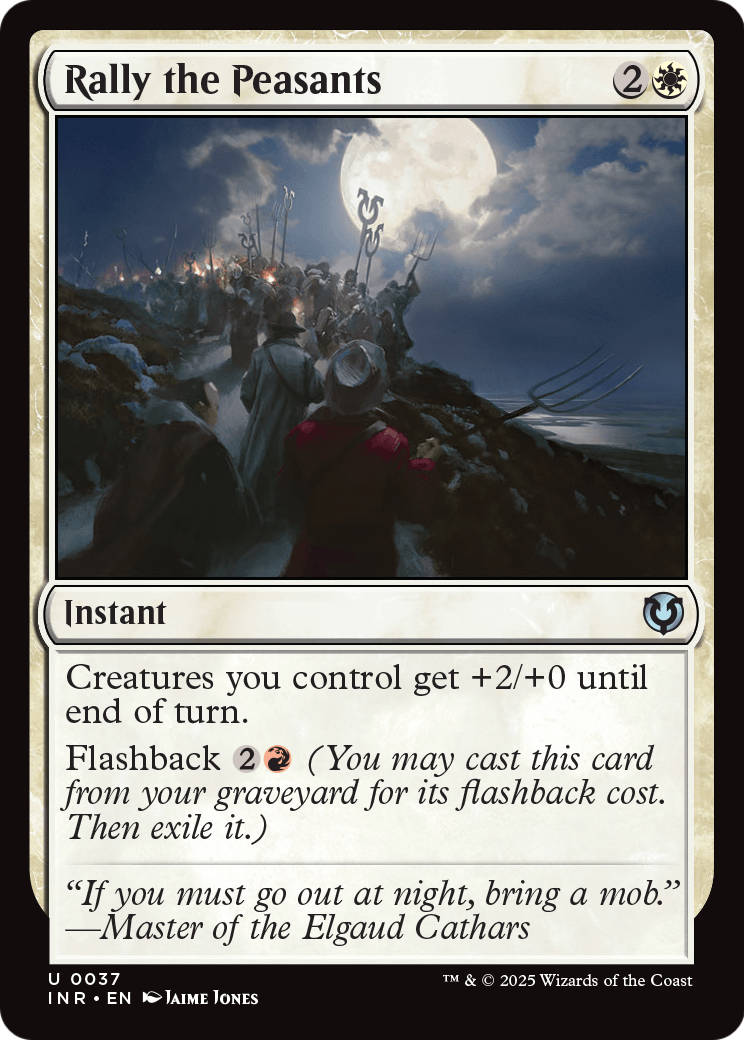 Rally the Peasants (INR-037) - Innistrad Remastered Foil