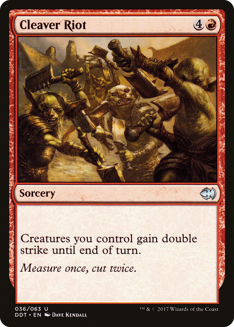 Cleaver Riot (DDT-036) - Duel Decks: Merfolk vs. Goblins