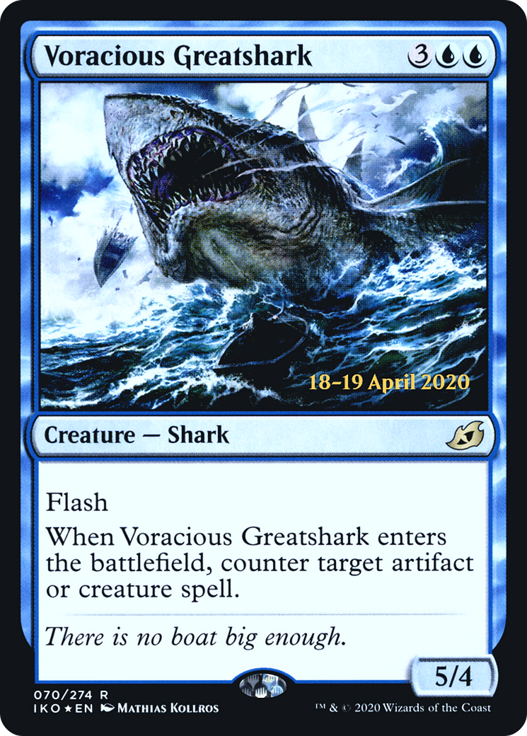 Voracious Greatshark (PRE-70S) - Ikoria: Lair of Behemoths Promos Foil