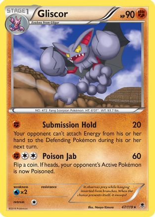 Gliscor - Reverse Holofoil XY Phantom Forces - Rare