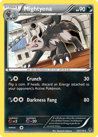 Mightyena 054 - Reverse Holofoil XY Phantom Forces - Rare