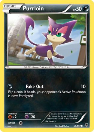 Purrloin - Reverse Holofoil XY Phantom Forces - Common