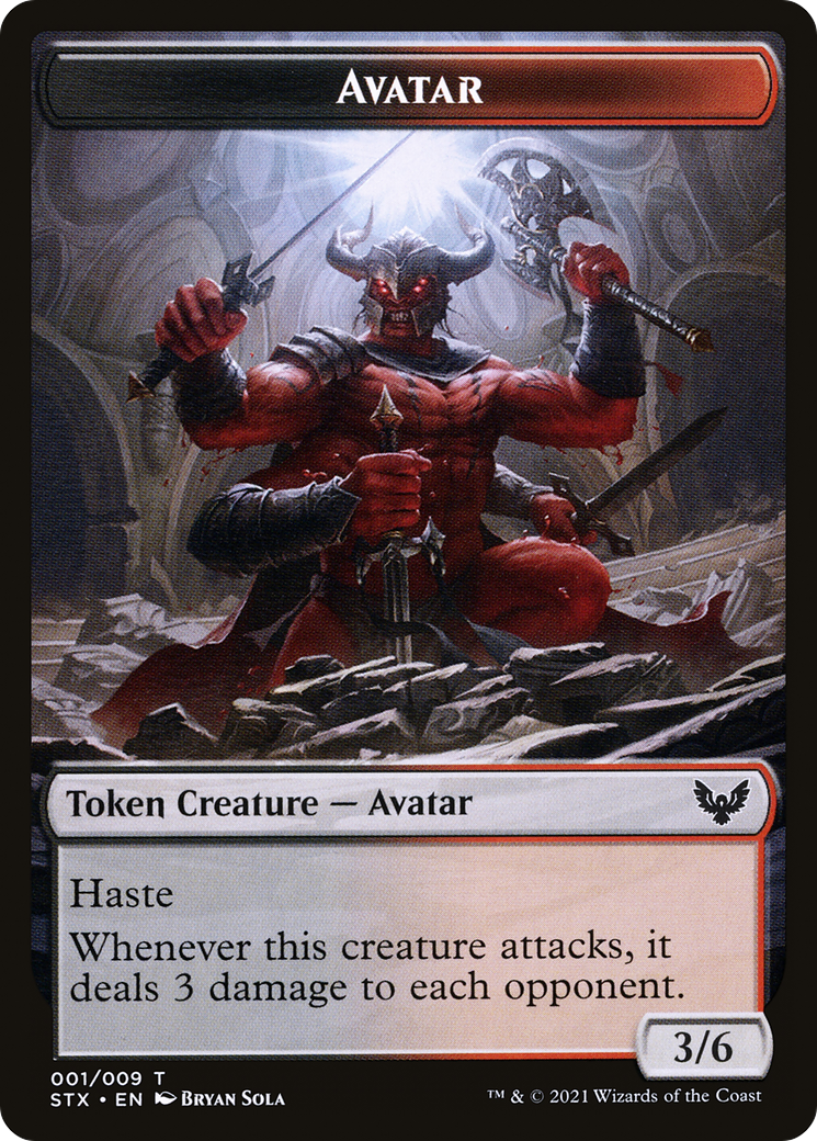 Avatar (TSTX-001) - Strixhaven: School of Mages Tokens Foil
