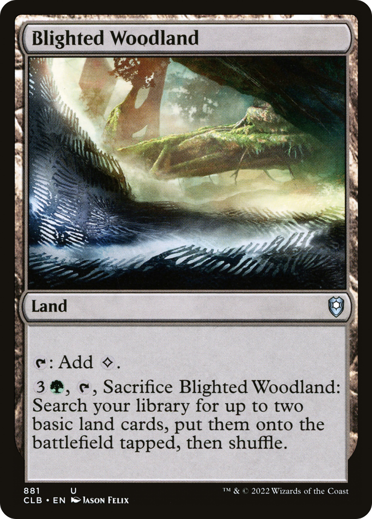 Blighted Woodland (CLB-881) - Commander Legends: Battle for Baldur's Gate