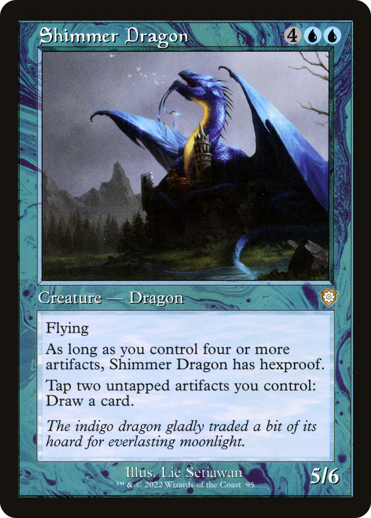 Shimmer Dragon (Retro Frame) (BRC-095) - The Brothers' War Commander