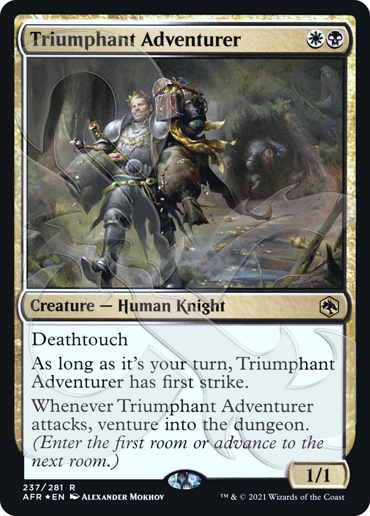 Triumphant Adventurer (AFR&-237) - Adventures in the Forgotten Realms Promos Foil