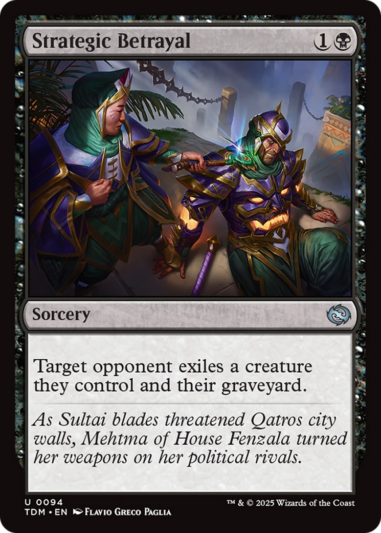 Strategic Betrayal (TDM-094) - Tarkir: Dragonstorm Foil