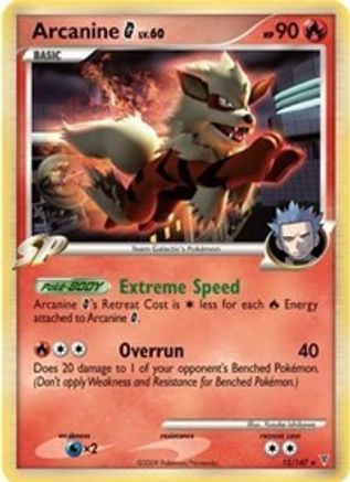 Arcanine G - 15/147/147 - Holofoil Deck Exclusives - Holo Rare