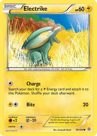 Electrike 059 - Reverse Holofoil XY Primal Clash - Common