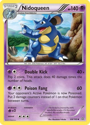 Nidoqueen/160 - Reverse Holofoil XY Primal Clash - Uncommon