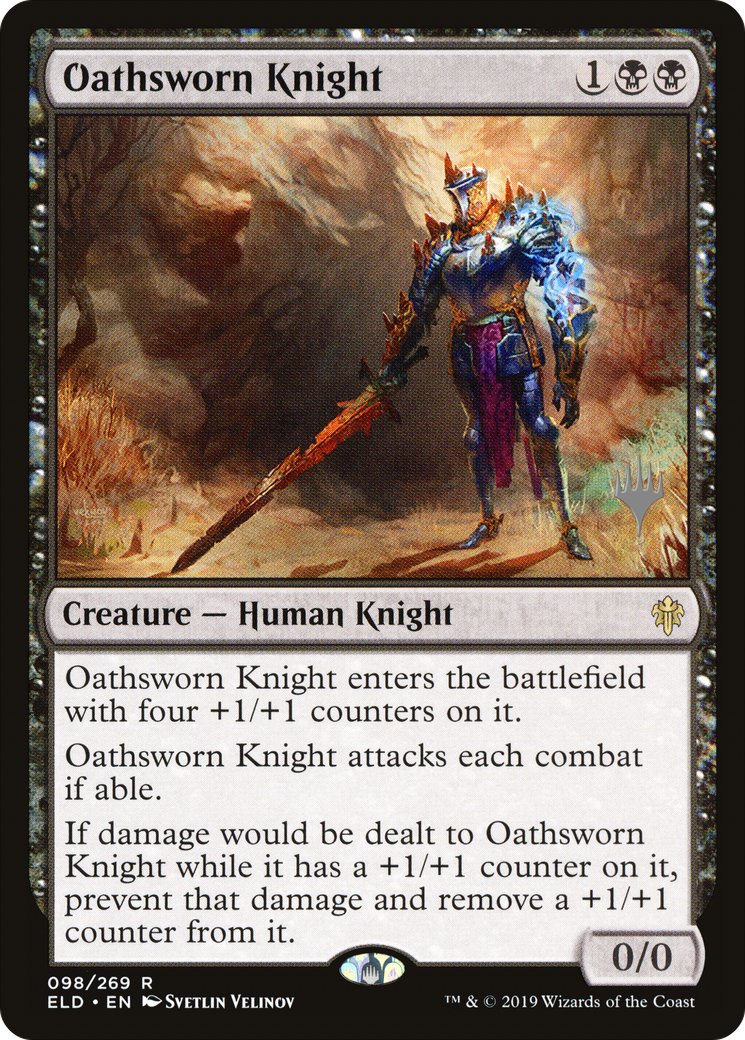Oathsworn Knight (PPELD-098) - Throne of Eldraine Promos Foil