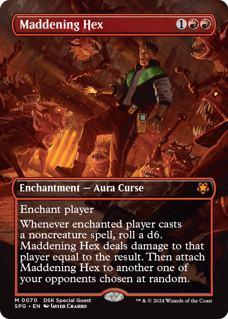 Maddening Hex (Borderless) (SPG-070) - Special Guests Foil