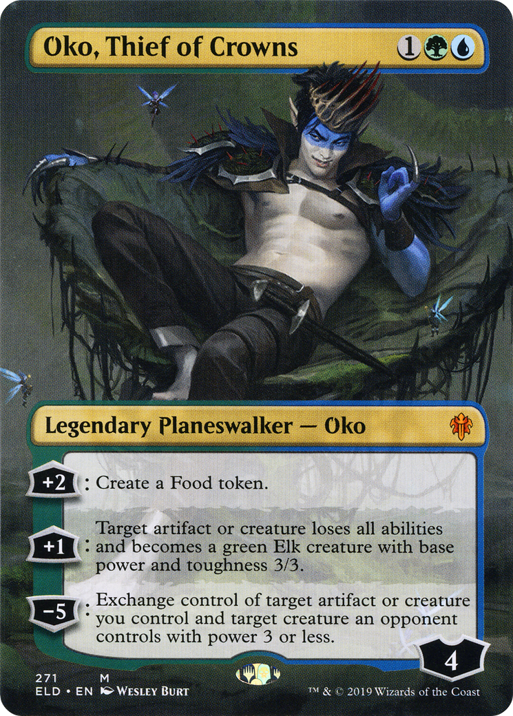 Oko, Thief of Crowns (Borderless) (ELD-271) - Throne of Eldraine