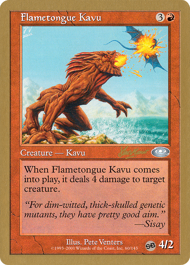 Flametongue Kavu - 2002 Sim Han How (PLS) (SB) (WCD-SHH60SB) - World Championship Decks 2002