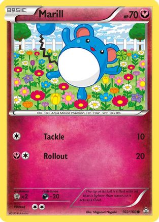 Marill 102 XY Primal Clash - Common