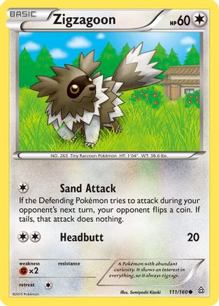Zigzagoon 111/160 XY Primal Clash - Common