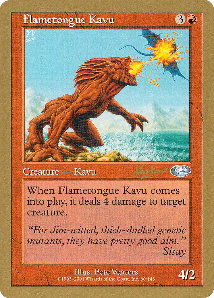 Flametongue Kavu - 2002 Sim Han How (PLS) (WCD-SHH60) - World Championship Decks 2002