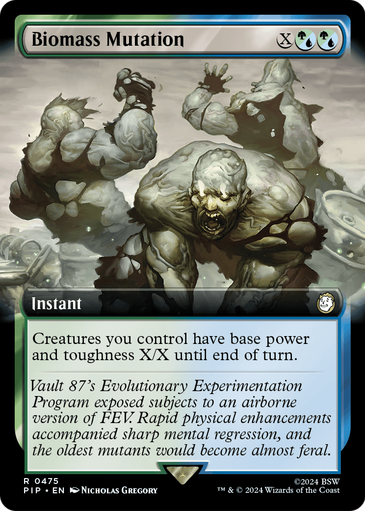 Biomass Mutation (Extended Art) (PIP-475) - Fallout: (Extended Art) Foil