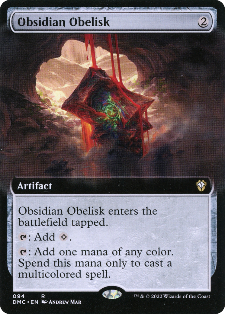 Obsidian Obelisk (Extended Art) (DMC-094) - Dominaria United Commander: (Extended Art)