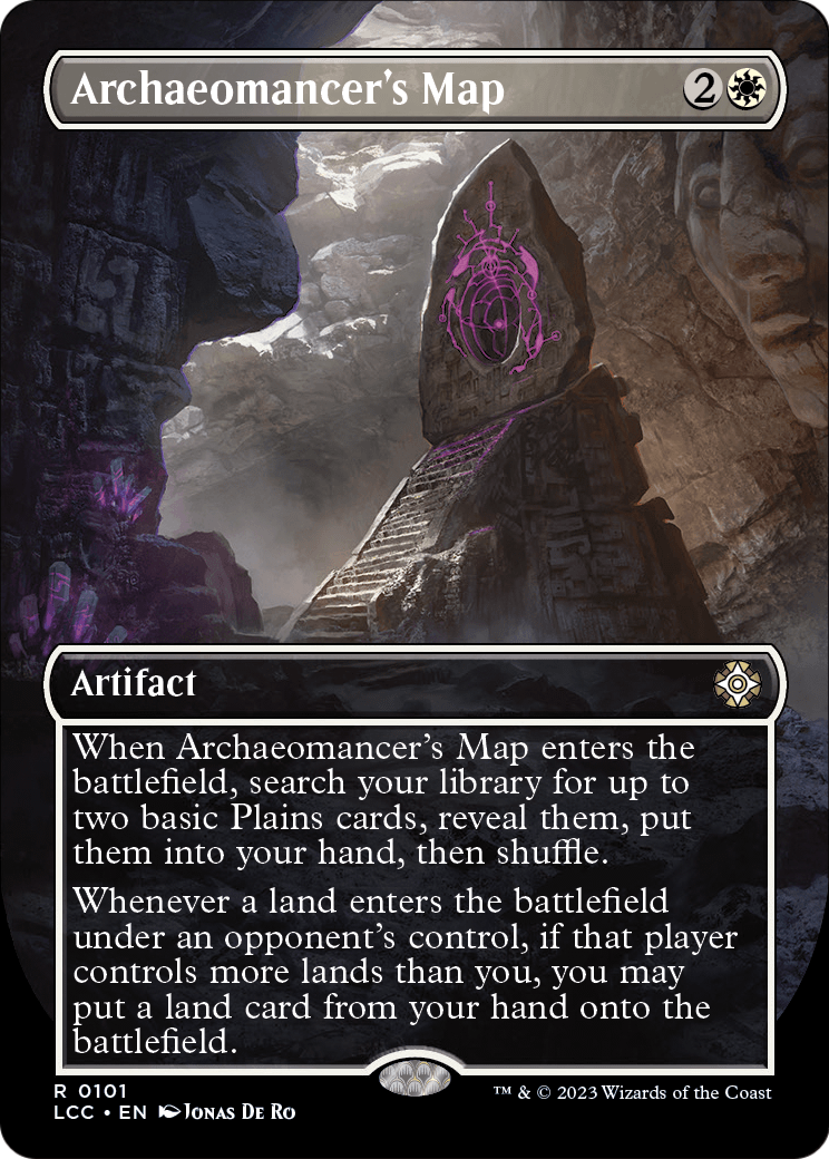 Archaeomancer's Map (Borderless) (LCC-101) - The Lost Caverns of Ixalan Commander