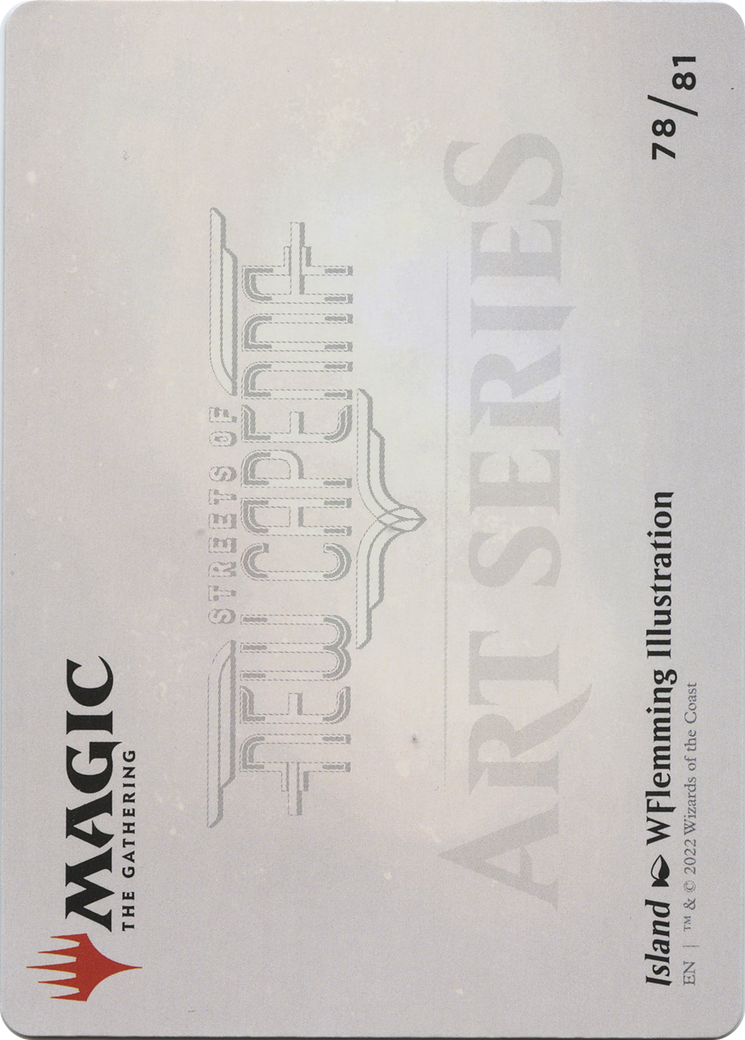 Island // Island (ASNC-078) - New Capenna Art Series (Borderless)