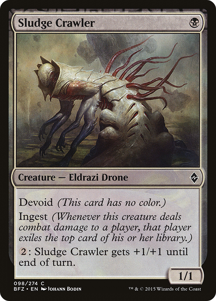 Sludge Crawler (BFZ-098) - Battle for Zendikar: (devoid) Foil