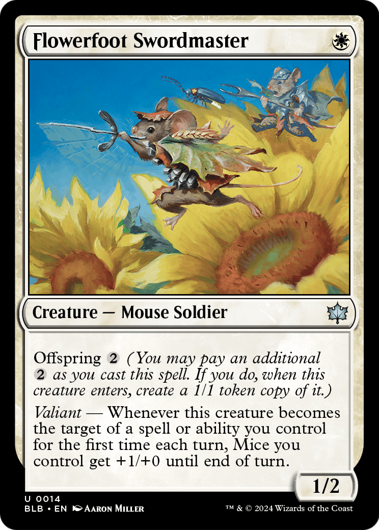Flowerfoot Swordmaster (BLB-014) - Bloomburrow
