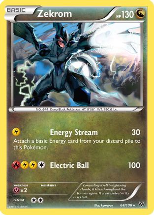 Zekrom 064 - Holofoil XY Roaring Skies - Holo Rare