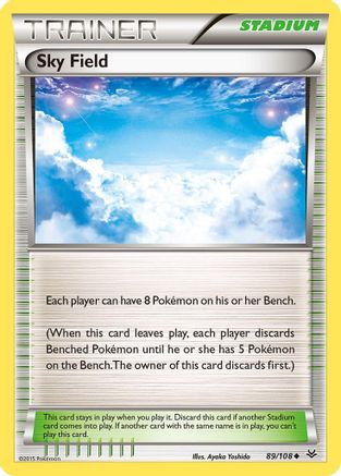 Sky Field 089 - Reverse Holofoil XY Roaring Skies - Uncommon
