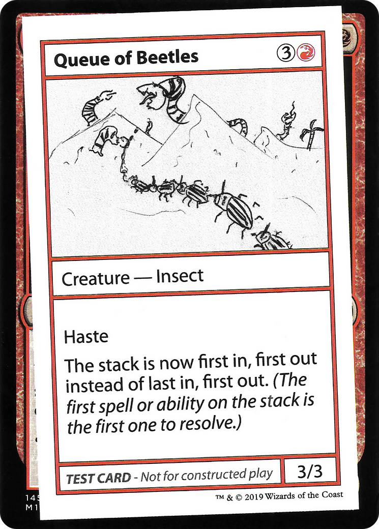 Queue of Beetles (No PW Symbol) (CMB1-) - Mystery Booster Playtest Cards 2021