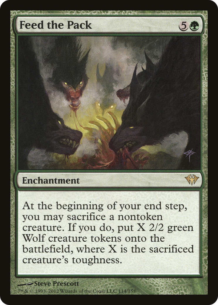 Feed the Pack (DKA-114) - Dark Ascension Foil