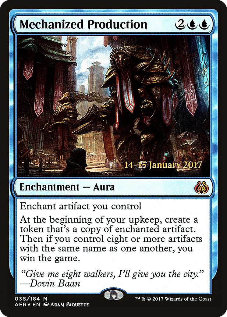 Mechanized Production (PRE-38S) - Aether Revolt Promos Foil