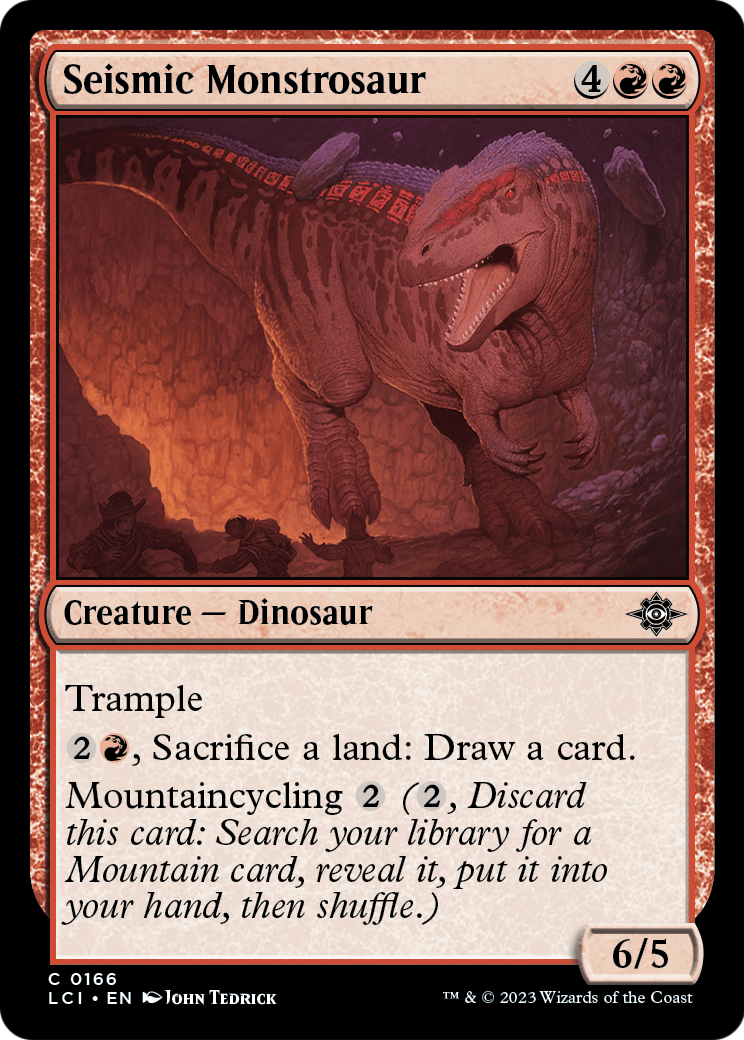 Seismic Monstrosaur (LCI-166) - The Lost Caverns of Ixalan Foil