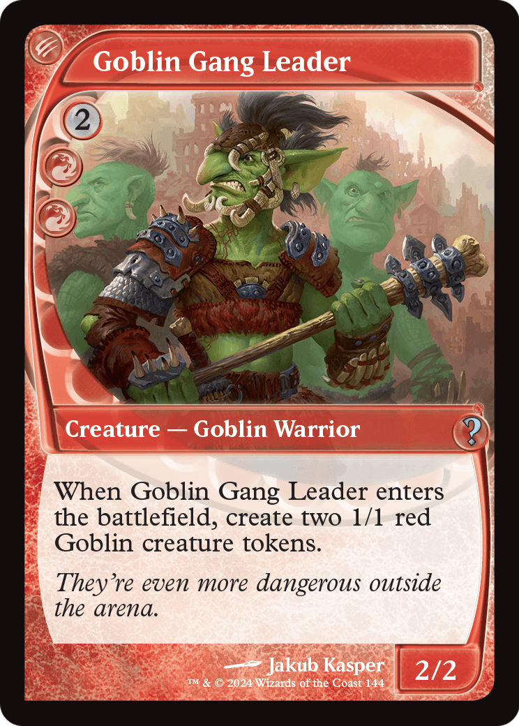 Goblin Gang Leader (Future Sight) (MB2-144) - Mystery Booster 2 Foil