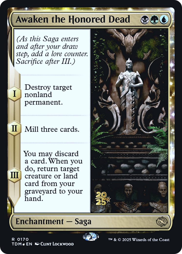 Awaken the Honored Dead (PRE-170) - Prerelease Cards: (enchantment) Foil