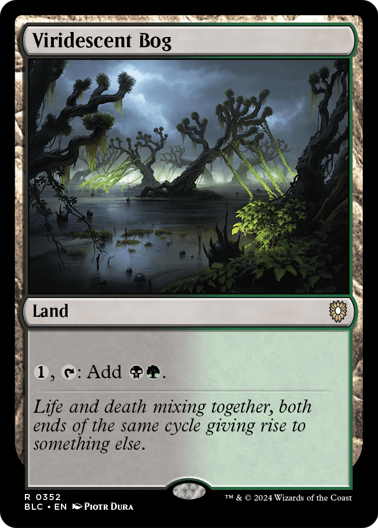Viridescent Bog (BLC-352) - Bloomburrow Commander