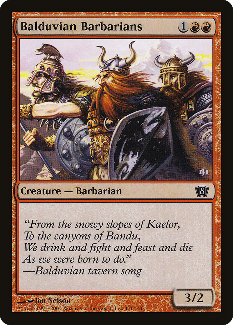 Balduvian Barbarians (8ED-176) - 8th Edition Foil