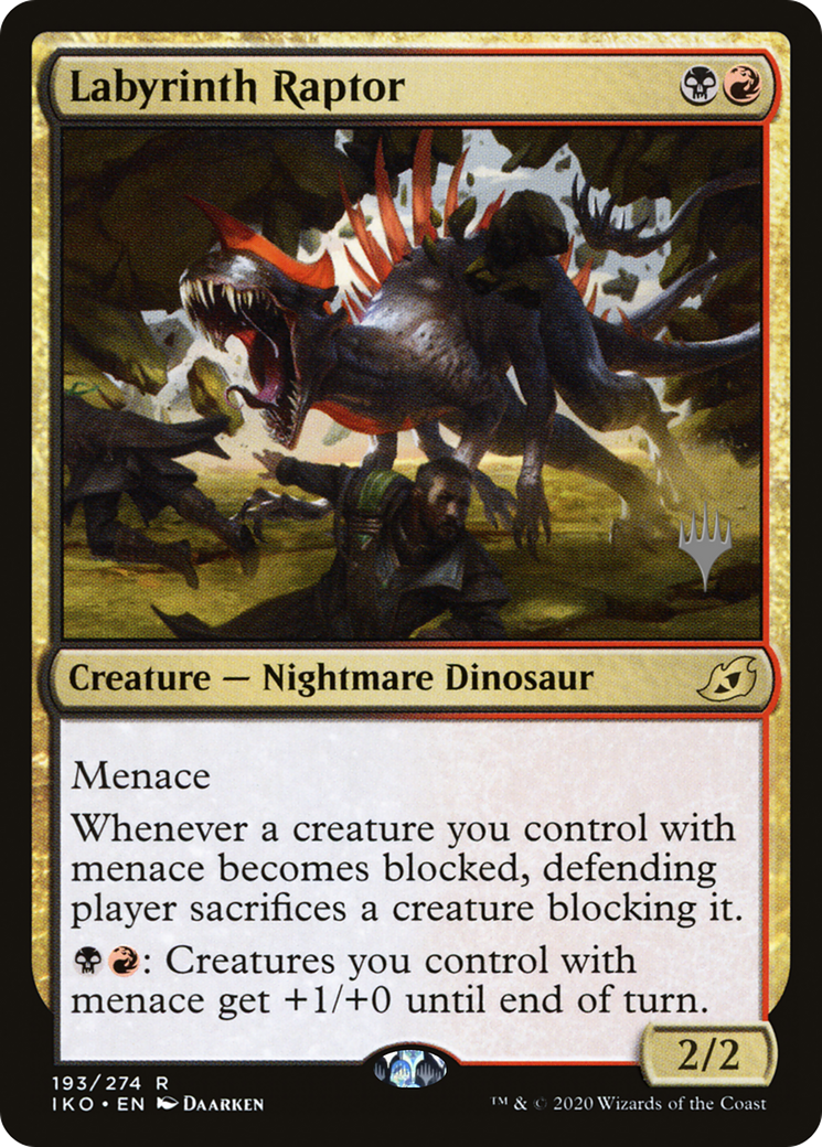 Labyrinth Raptor (PPIKO-193) - Ikoria: Lair of Behemoths Promos Foil