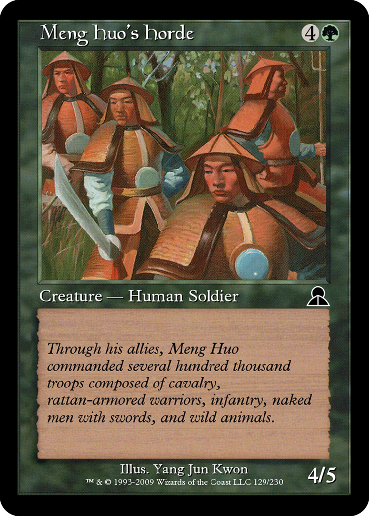 Meng Huo's Horde (ME3-129) - Masters Edition III Foil
