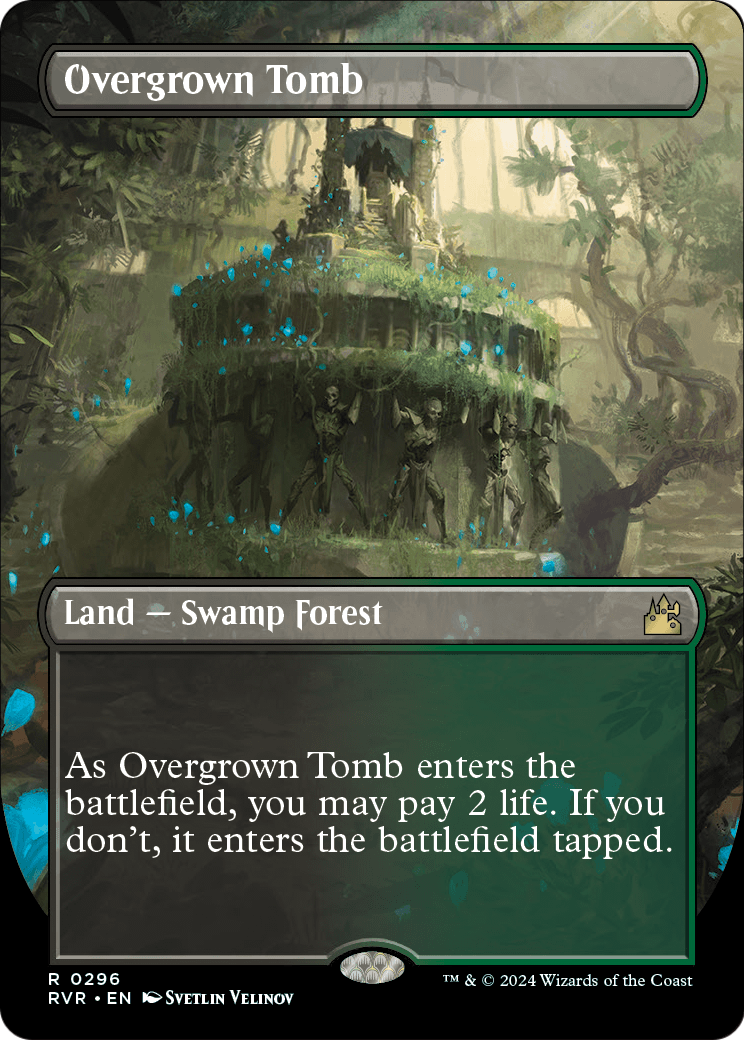 Overgrown Tomb (Borderless) (RVR-296) - Ravnica Remastered