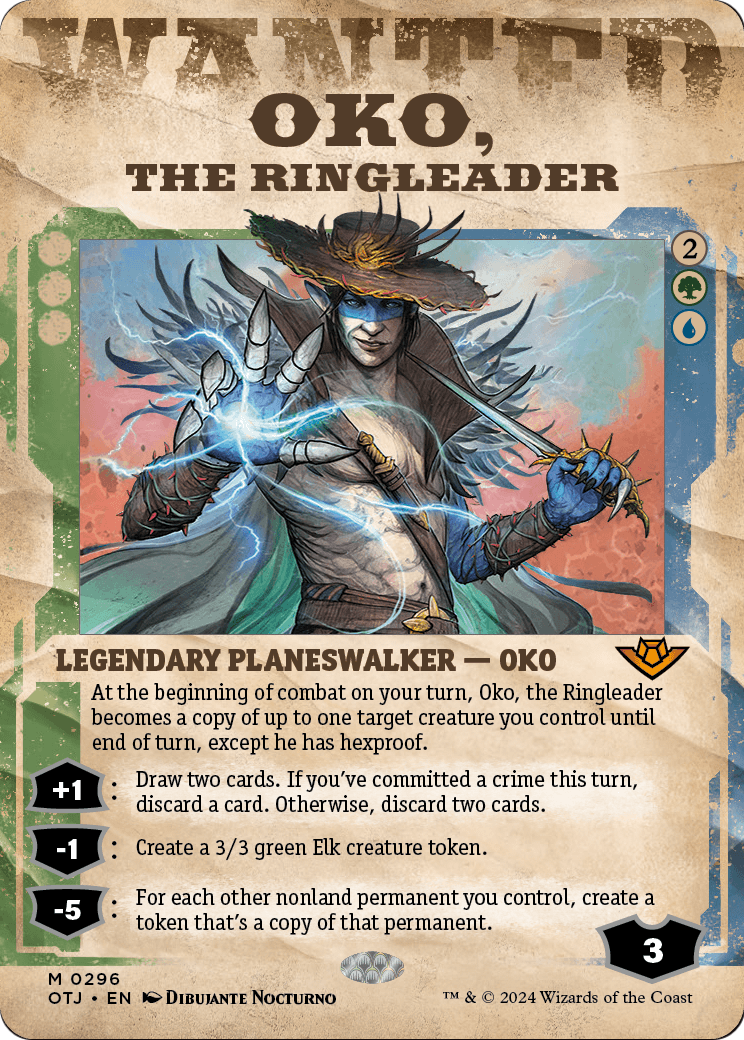 Oko, the Ringleader (Showcase) (OTJ-296) - Outlaws of Thunder Junction: (Showcase) (Borderless)