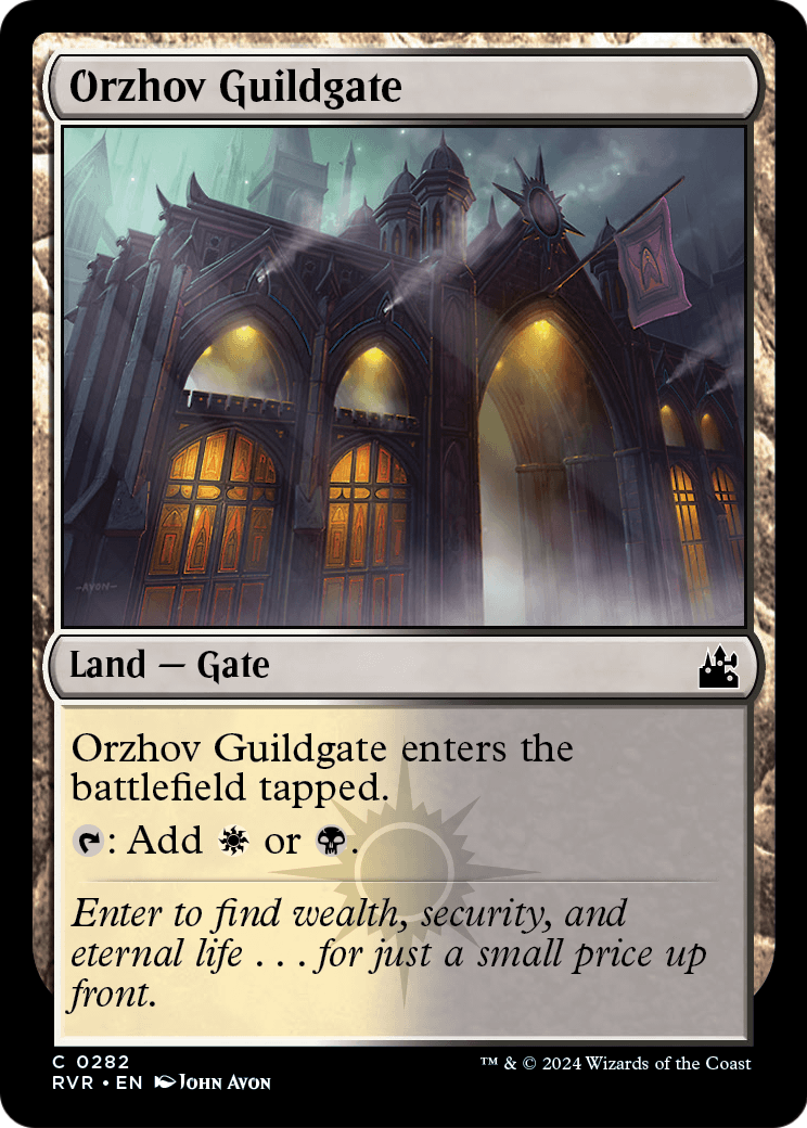 Orzhov Guildgate (RVR-282) - Ravnica Remastered