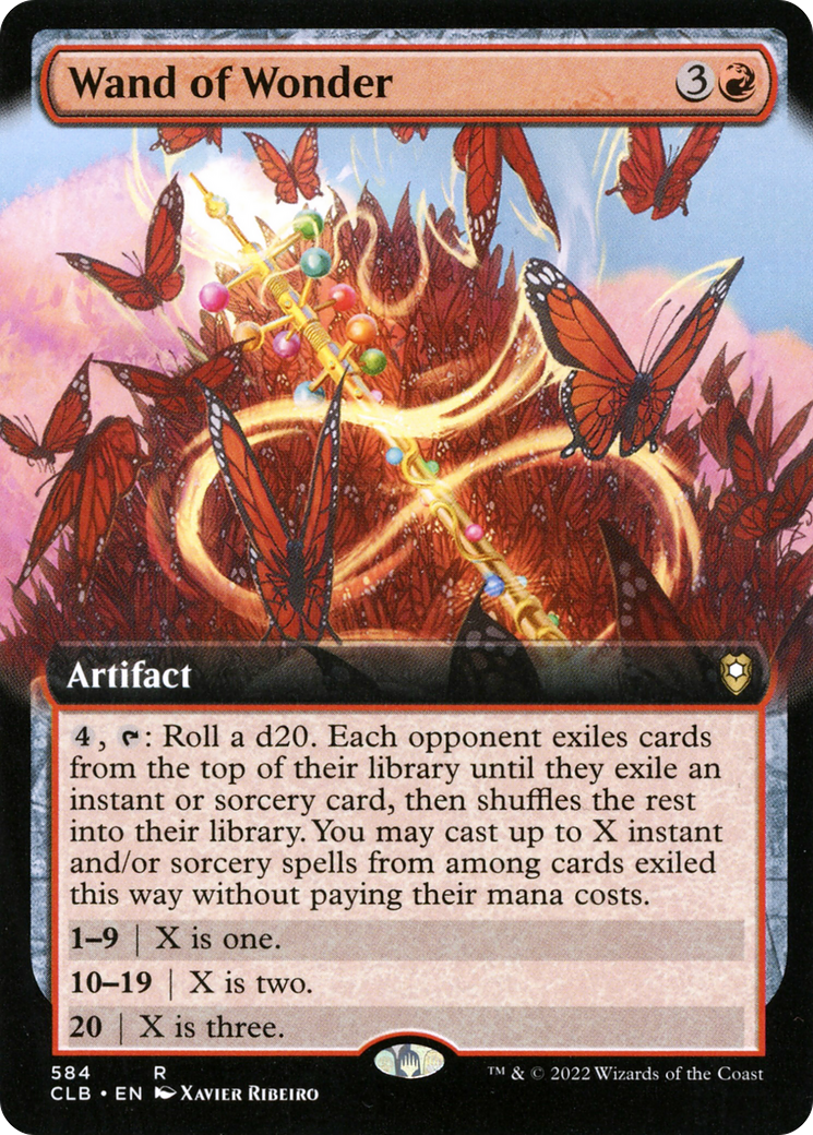 Wand of Wonder (Extended Art) (CLB-584) - Commander Legends: Battle for Baldur's Gate: (Extended Art)