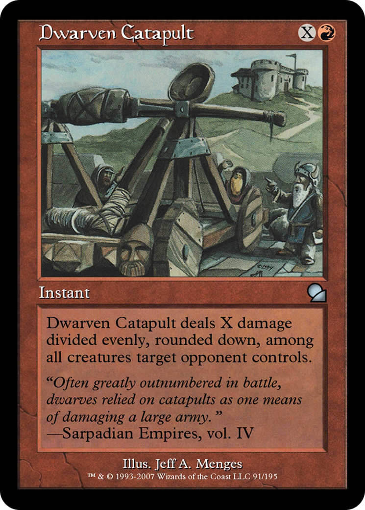 Dwarven Catapult (ME1-091) - Masters Edition Foil